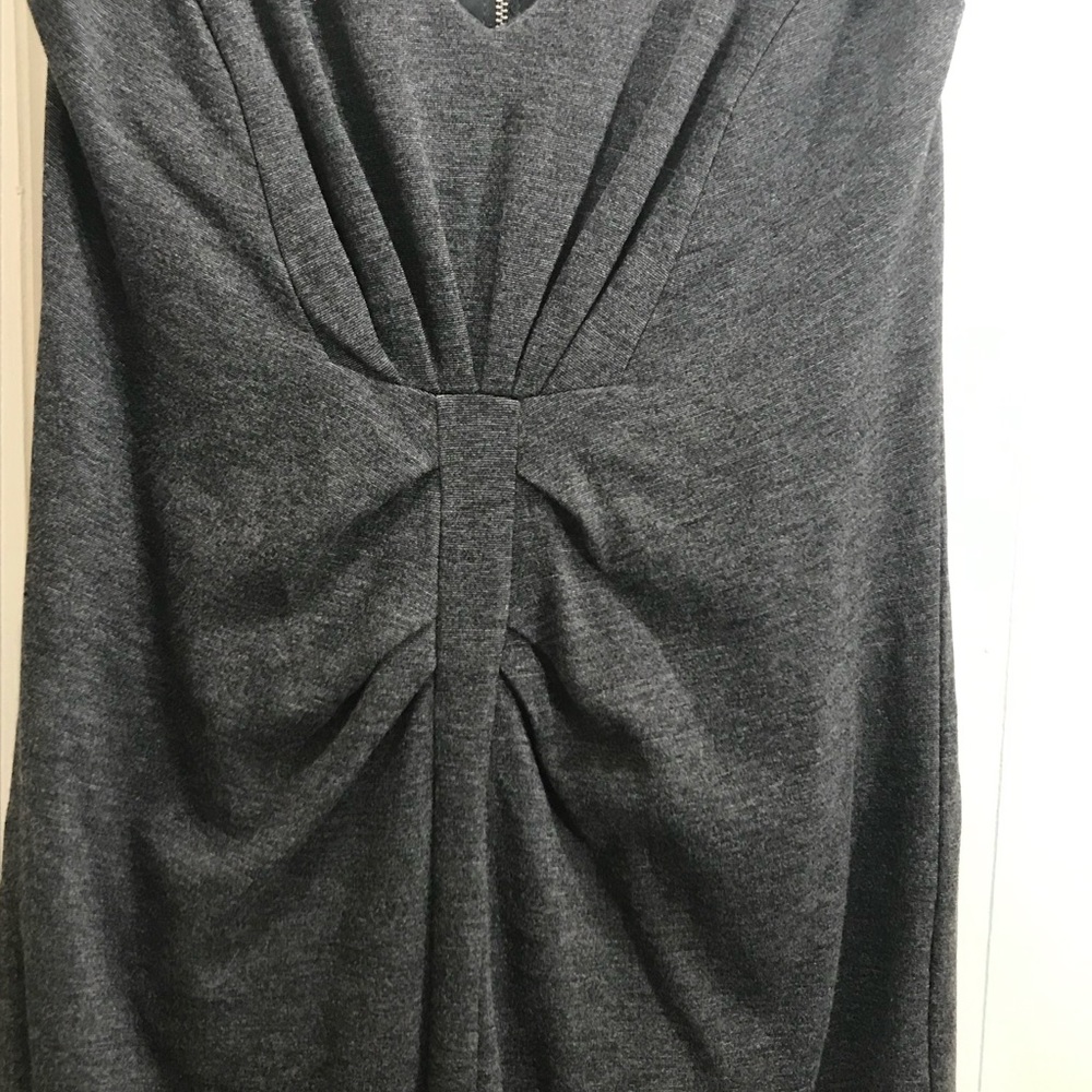 Express☀️Gray ruched dress - Picture 3 of 8